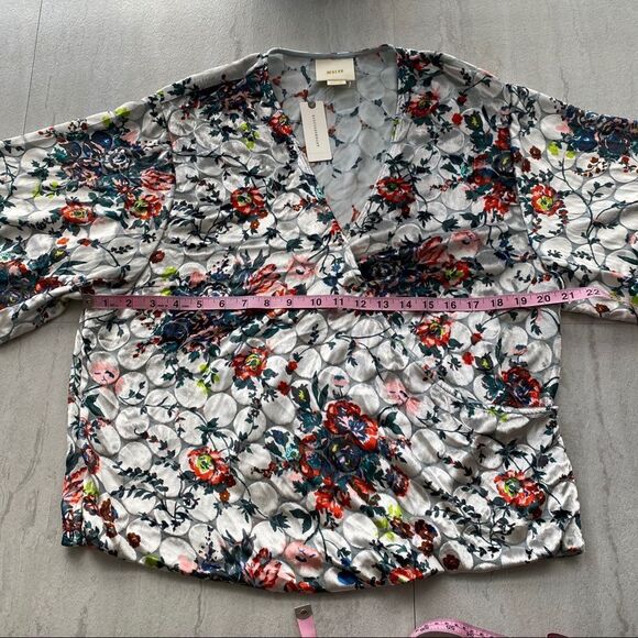 Anthropologie Maeve Umi Silk Velvet Kimono Top NWT - Picture 4 of 8